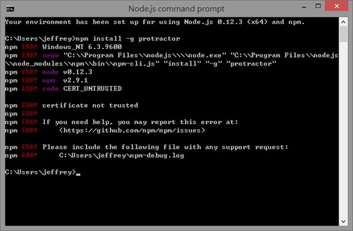 npm config set cafile